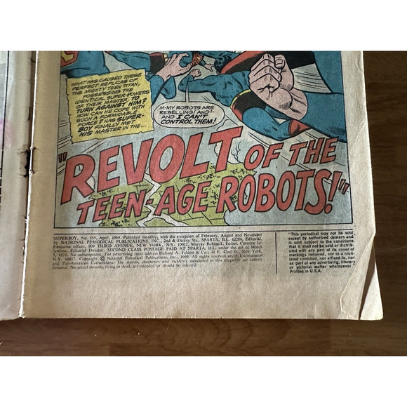 DC Comics, SUPERBOY #155 & ADVENTURE COMICS #368/ .12 issues 1960S FAIR VINTAGE - Picture 7 of 14